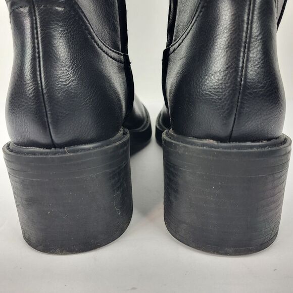 Splendid Vivie Knee High Boots Faux  Leather Black size 7M - Picture 9 of 15